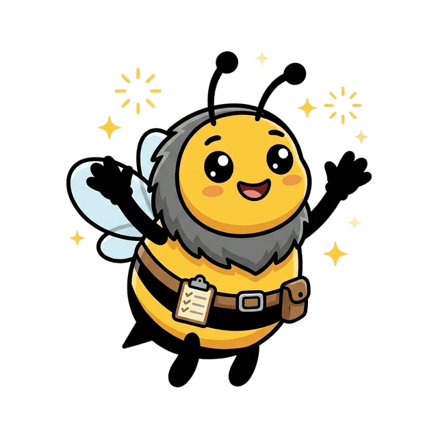 Chorzle the bee, cheering
